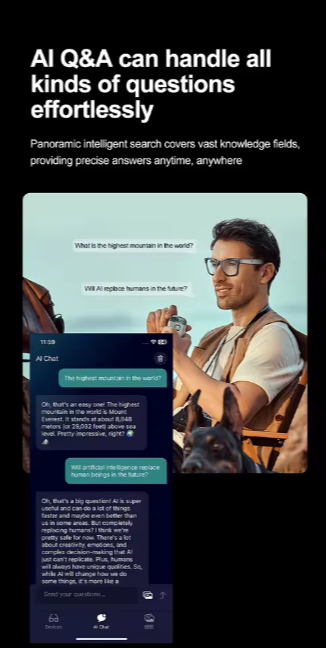 Lunettes intelligentes nouvelle génération - W600 Smart Wearable AI