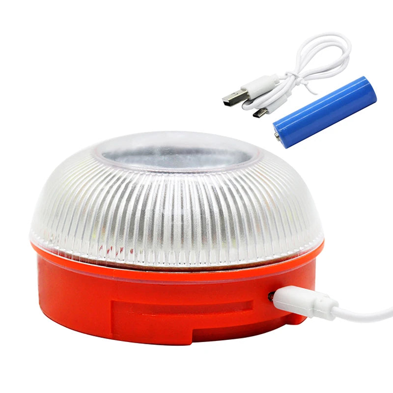Baliza de Emergencia LED V16 – Potente, Versátil y Recargable