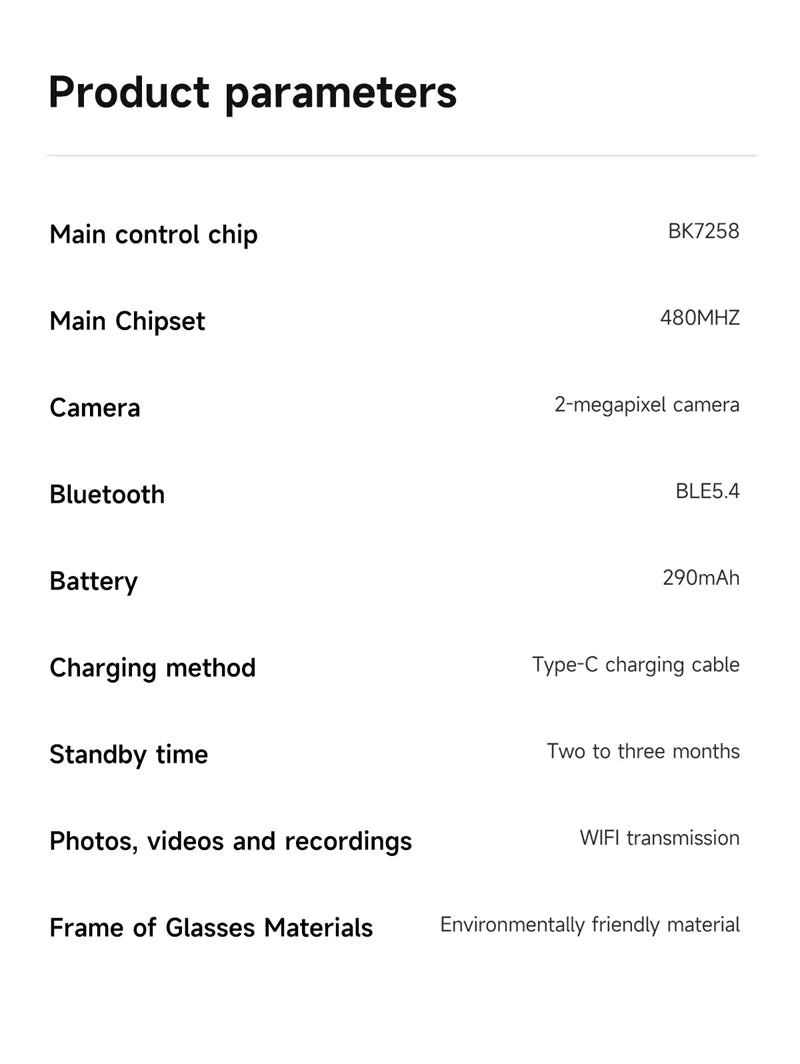 Lunettes Intelligentes AI MIJIA – Caméra, Musique, Assistant Vocal et Traduction IA. Smart Glasses MIJIA AI – HD Camera, Real-Time Translation & Bluetooth Audio
