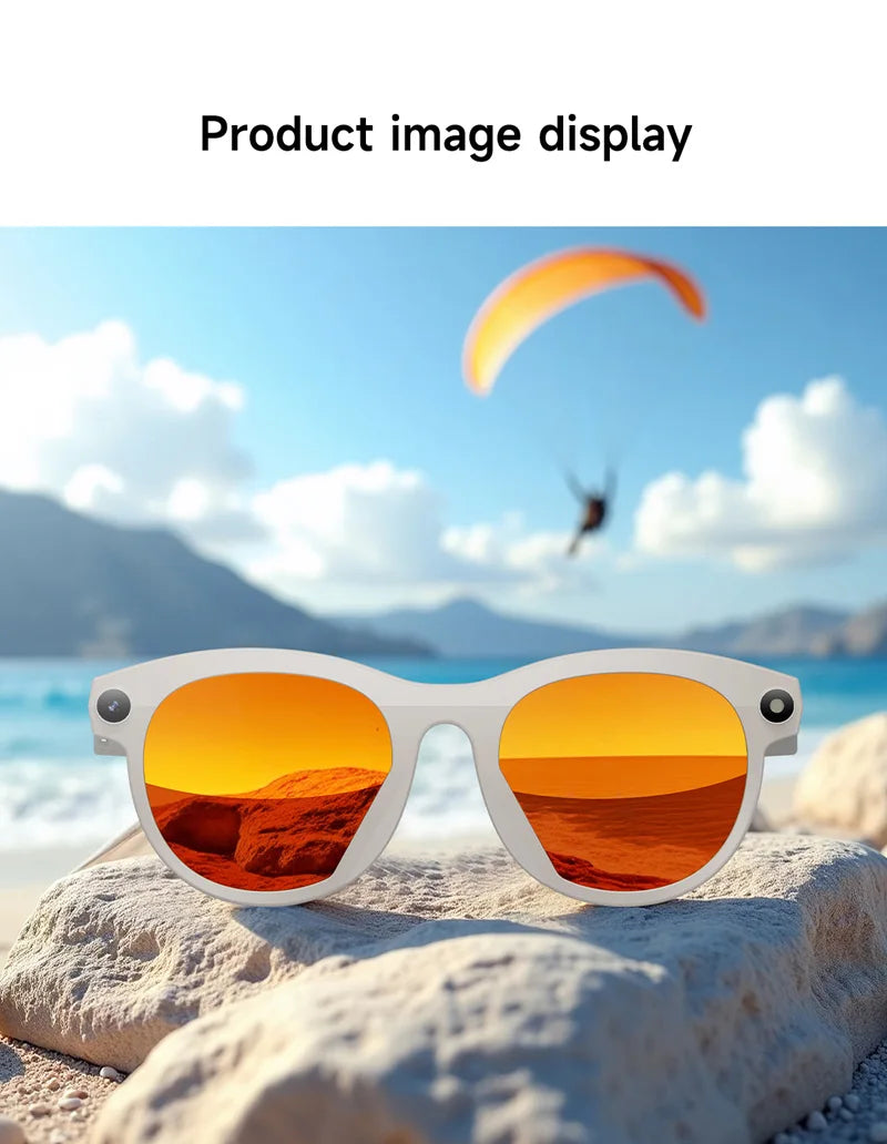 Lunettes Intelligentes AI MIJIA – Caméra, Musique, Assistant Vocal et Traduction IA. Smart Glasses MIJIA AI – HD Camera, Real-Time Translation & Bluetooth Audio